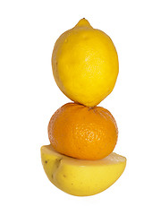 Image showing Fruits on white background