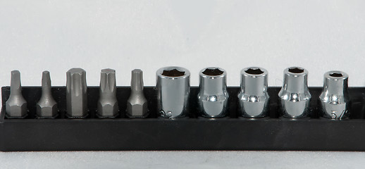 Image showing various size screwdriver pieces