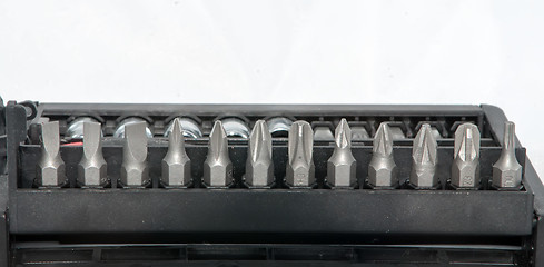 Image showing various size screwdriver pieces