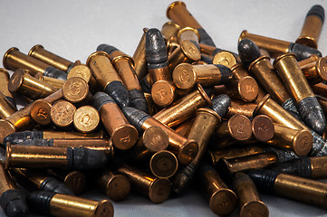 Image showing .22 bullet ammo background