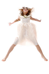 Image showing jumping child isolated