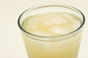 Image showing close-up of a cocktail with ice