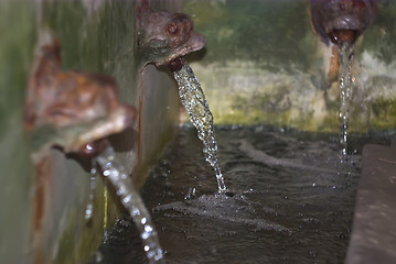 Image showing detail of old wash in cefalu