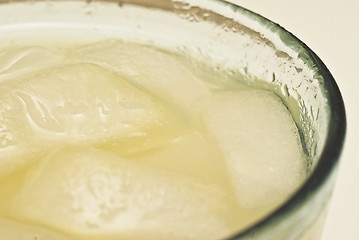 Image showing close-up of a cocktail with ice