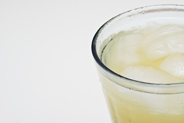 Image showing close-up of a cocktail with ice