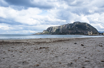 Image showing Beach of Mondello, Palermo, Sicily