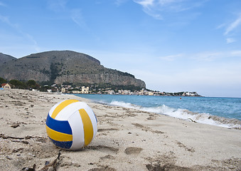 Image showing Beach of Mondello, Palermo, Sicily