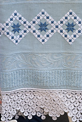Image showing towel with crochet lace