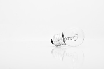 Image showing one bulb lamp isolated 
