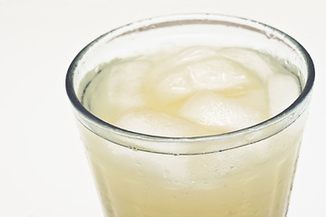 Image showing close-up of a cocktail with ice