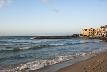 Image showing Beach of Cefalu.Sicily