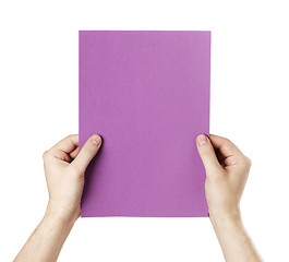 Image showing Purple Paper