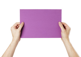Image showing Purple Message