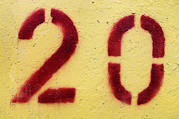 Image showing Twenty