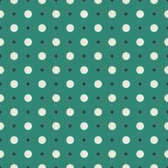 Image showing Seamless green vintage pattern