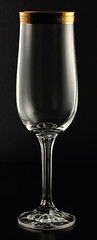 Image showing Glass on a black background