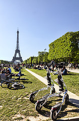 Image showing Trikke Vehicles in Paris