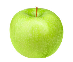 Image showing Single fresh green apple