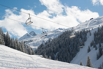 Image showing Skilift in Montafon valley