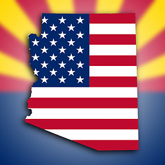Image showing Map of Arizona