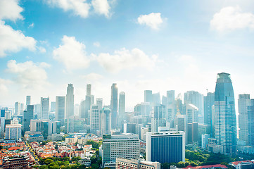 Image showing Urban Singapore in the morning