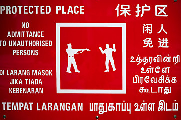 Image showing Warning sign