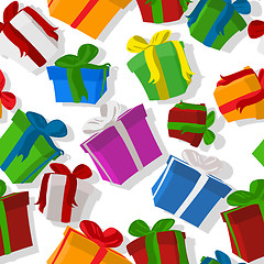 Image showing Seamless gift pattern