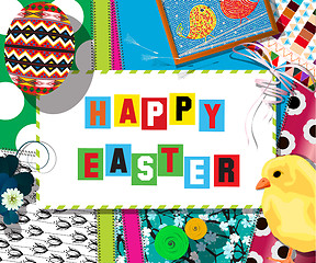 Image showing Easter cellebration collage card