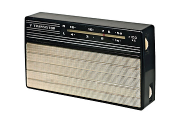 Image showing vintage transistor radio recevier