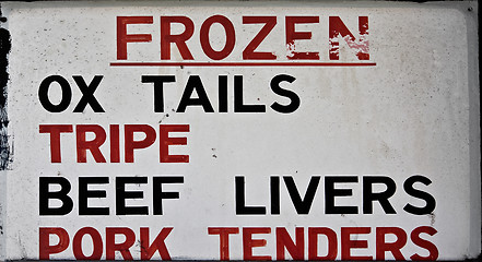 Image showing old sign