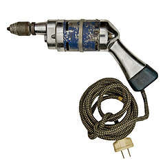 Image showing vintage electric drill