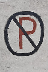 Image showing no parking sign