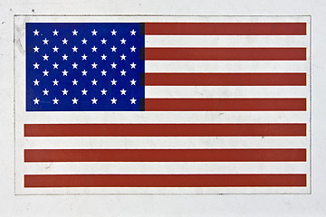 Image showing american flag sticker