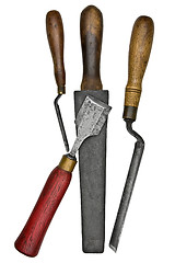 Image showing vintage chisels