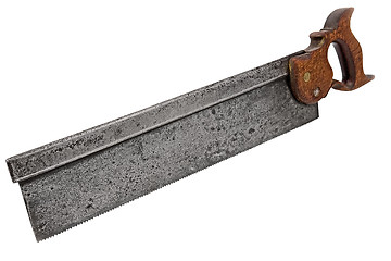 Image showing vintage tenon back saw