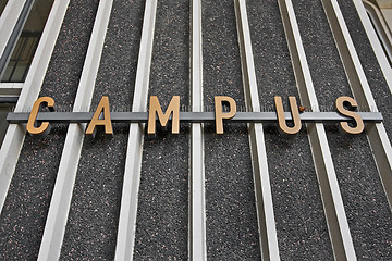 Image showing campus sign