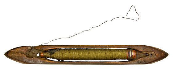 Image showing vintage weaver spindle