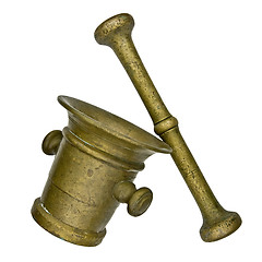 Image showing vintage mortar and pestle