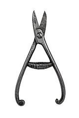 Image showing vintage silversmith shears