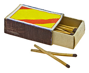 Image showing vintage box of matches