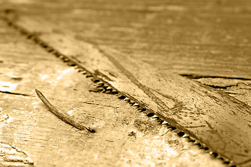 Image showing old saw