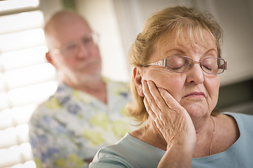 Image showing Senior Adult Couple in Dispute or Consoling