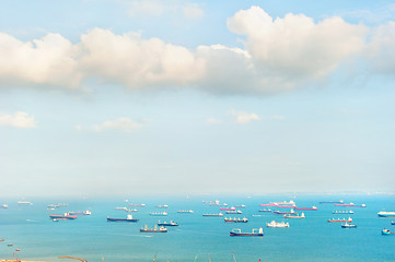 Image showing Singapore harbor