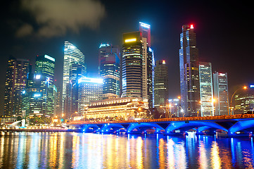 Image showing Singapore at night