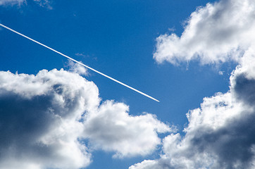 Image showing Steam line in the sky