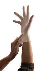 Image showing gloved