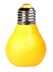 Image showing Pear as lamp
