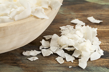 Image showing shredded coconut flakes