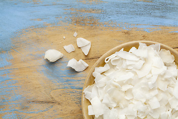 Image showing shredded coconut flakes