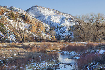 Image showing winter in mountain valley